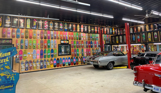 A LOOK AT ONE OF THE MOST IMPRESSIVE PERSONAL SKATEBOARD COLLECTORS